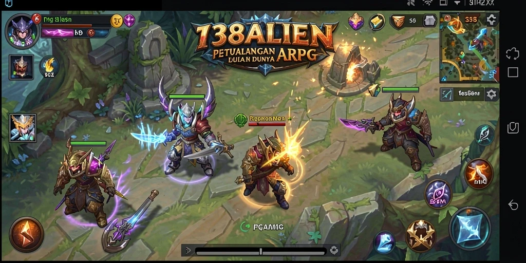 Tampilan gameplay yang mendebarkan dalam 138ALIEN dengan aksi ARPG yang intens.