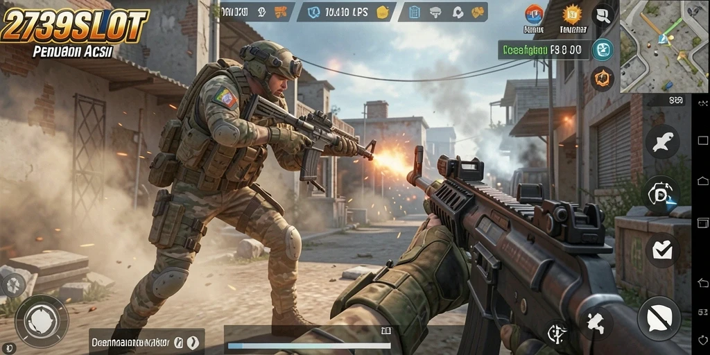 Tampilan gameplay menegangkan dari 2739SLOT dengan aksi intens.