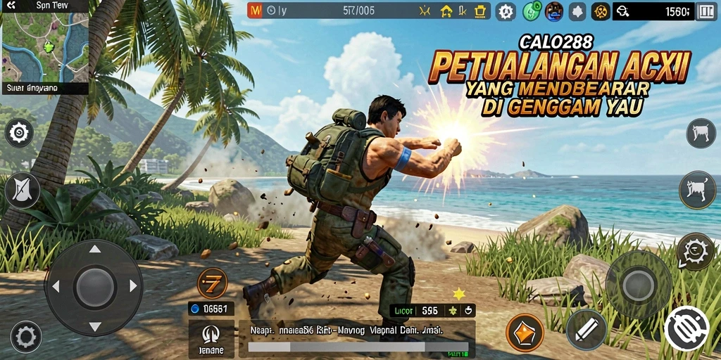 Screenshot aksi mendebarkan dari gameplay CALO288 yang penuh tantangan.