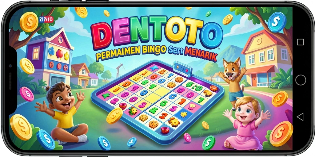 Tangkapan layar permainan DENTOTO yang menunjukkan gameplay Bingo yang seru.